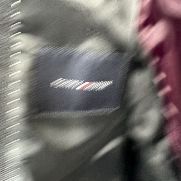 Tommy Hilfiger Dark Gray Plaid Worsted Wool Blazer Sport Coat Jacket 42L - Picture 10 of 12